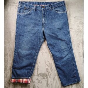 Vintage 90s Carhartt Mens 40x32  (40x27)‎ Flannel Lined Straight Leg Jeans USA
